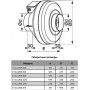 Канальный вентилятор ERA PRO Cyclone 100 (270 м3/ч) D100 центробежный в пластиковом корпусе